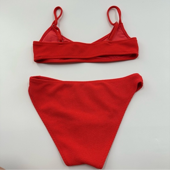 Aeropostale Vibrant Bikini Set Neon Coral & Neon Yellow 2pk - Picture 4 of 11